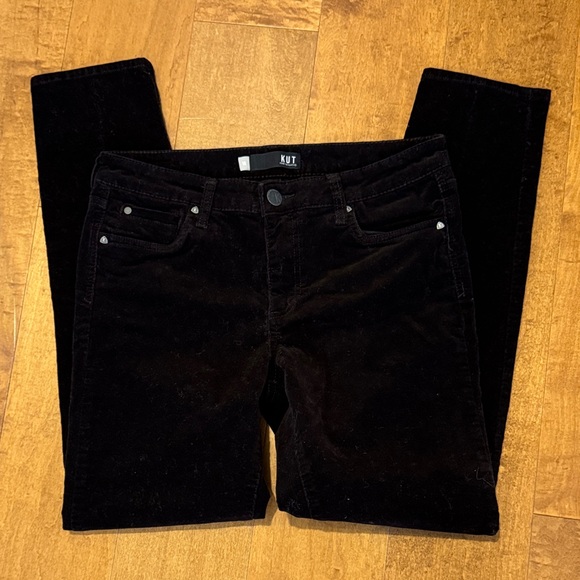 Kut from the Kloth Women's Dark Brown Corduroy Pants - Picture 1 of 3